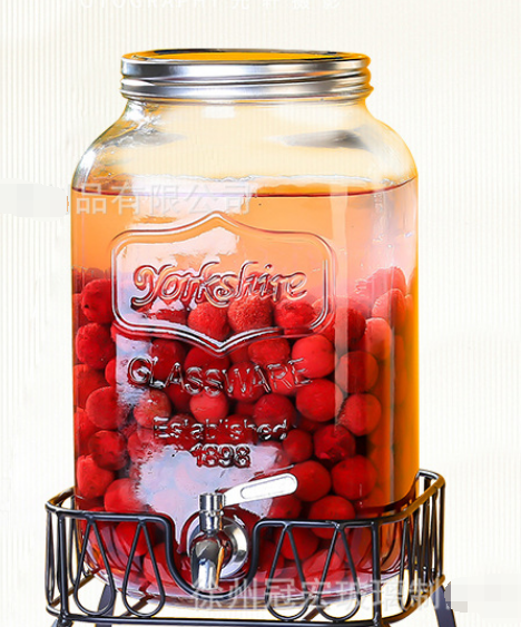 Retro Embossed Jar Drink Dispenser