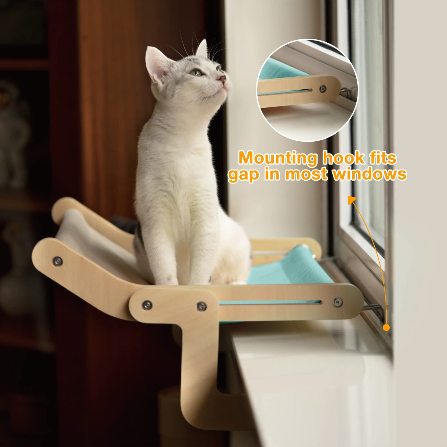 Cat Wooden Window Perch