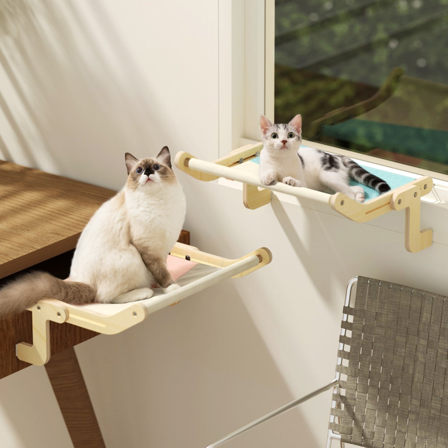 Cat Wooden Window Perch